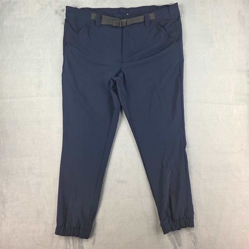 Columbia Mens Navy Blue Stretch Jogger Hiking Pants XO8189 Size Large